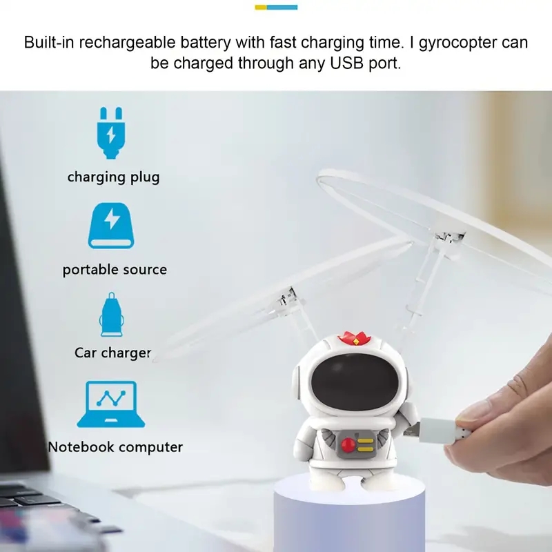 ミニ宇宙飛行士ドローン漫画宇宙飛行士飛行ロボットおもちゃ U - Drone Kit Tricopter のレビューと価格