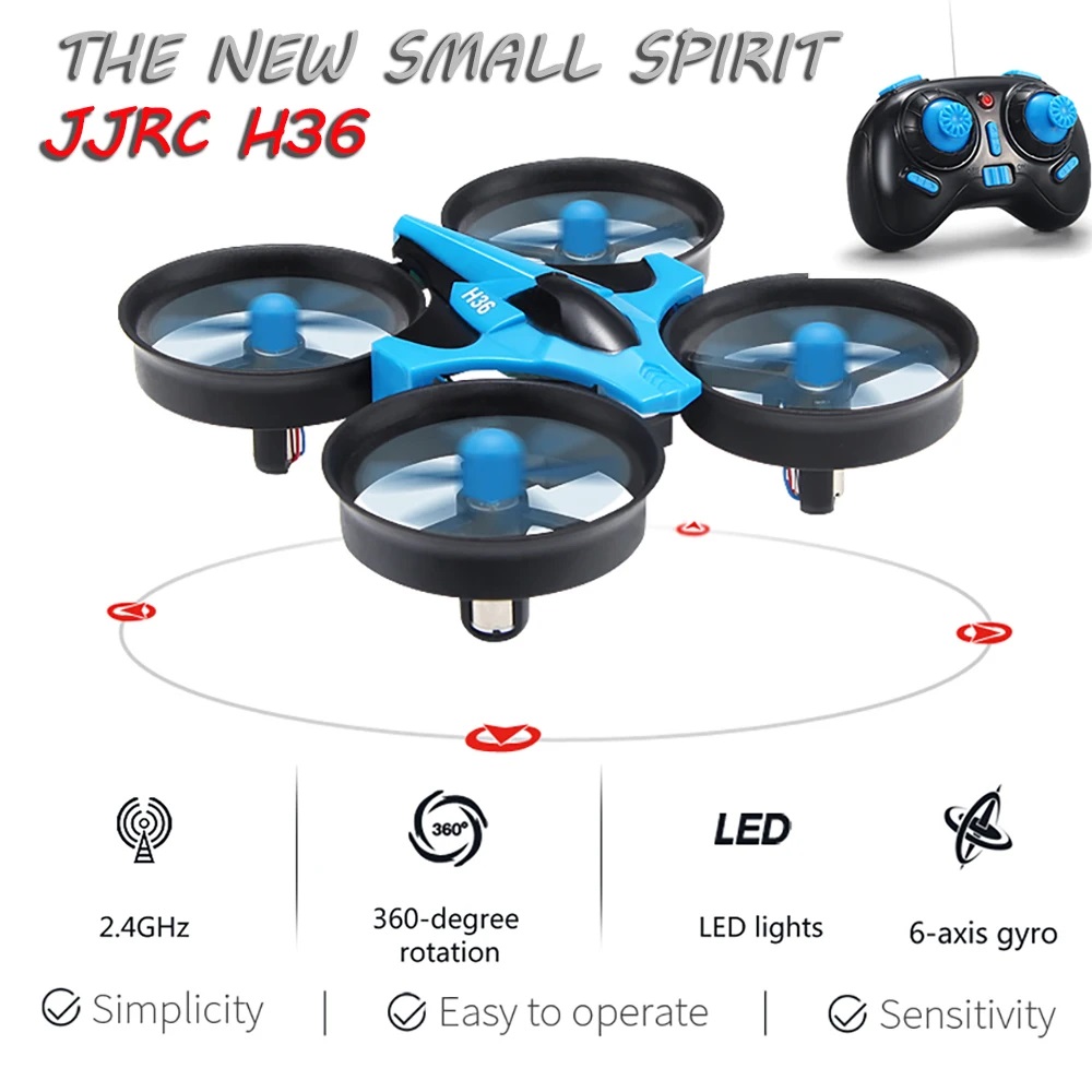 JJRC H36 ミニドローン 4ch 6軸ヘッドレスモード - Drone Kit Tricopter のレビューと価格